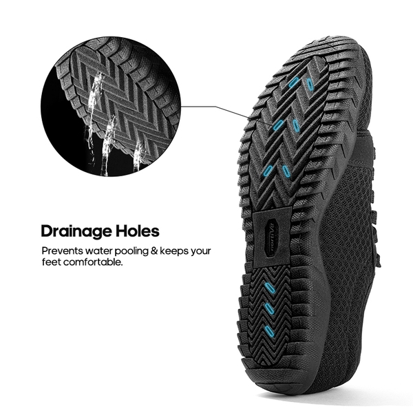 Men's & Women's Barefoot Water Shoes - BLACK - 4